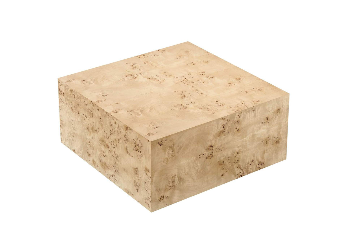 EEI-6272-NAB Cosmos 36" Square Burl Wood Coffee Table By Modway