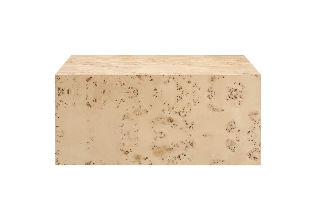 EEI-6272-NAB Cosmos 36" Square Burl Wood Coffee Table By Modway