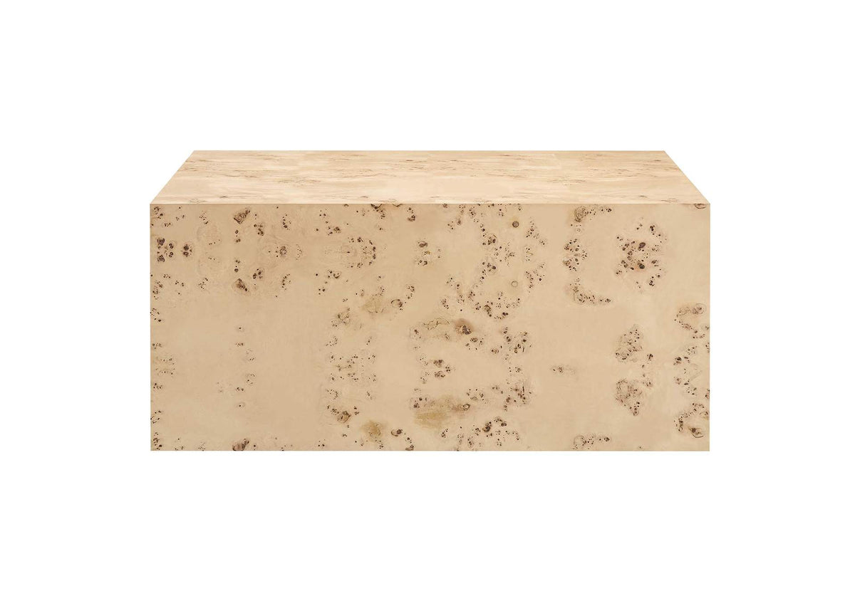 EEI-6272-NAB Cosmos 36" Square Burl Wood Coffee Table By Modway