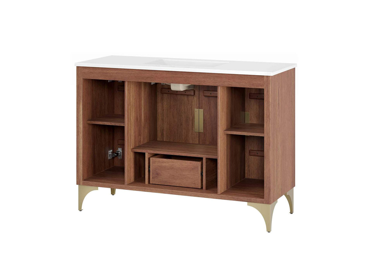 EEI-6302-WHI-WAL Daylight 48" Bathroom Vanity By Modway