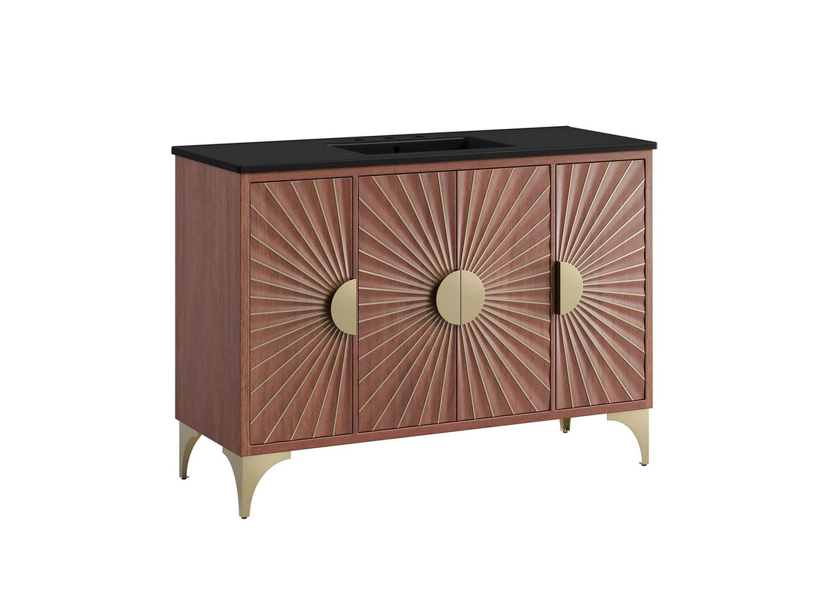 EEI-6304-BLK-WAL Daylight 48" Bathroom Vanity By Modway