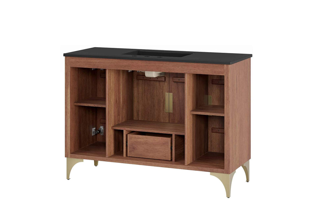 EEI-6304-BLK-WAL Daylight 48" Bathroom Vanity By Modway