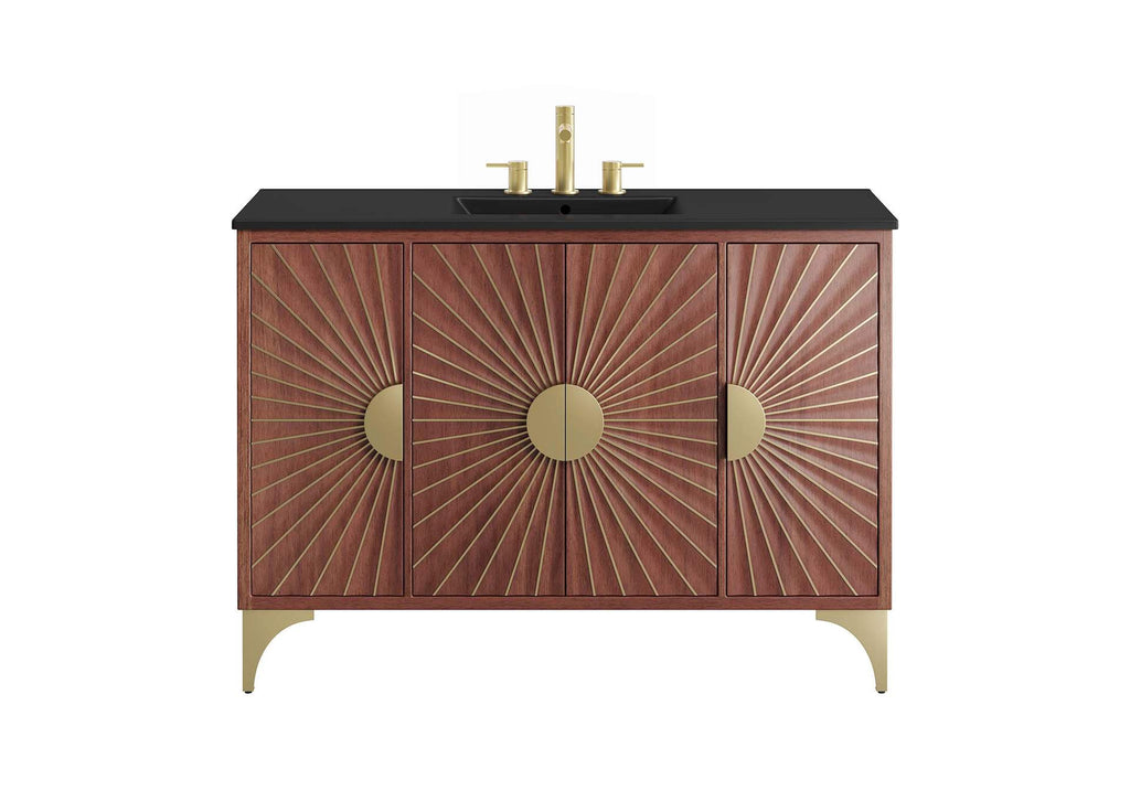 EEI-6304-BLK-WAL Daylight 48" Bathroom Vanity By Modway