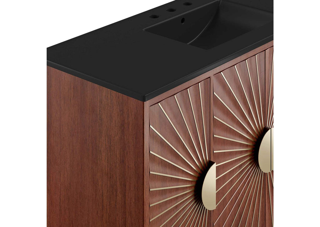 EEI-6304-BLK-WAL Daylight 48" Bathroom Vanity By Modway