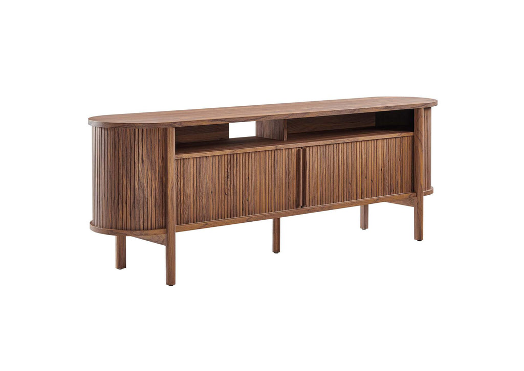 EEI-6310-WAL Cadence 71" Curved TV Stand By Modway