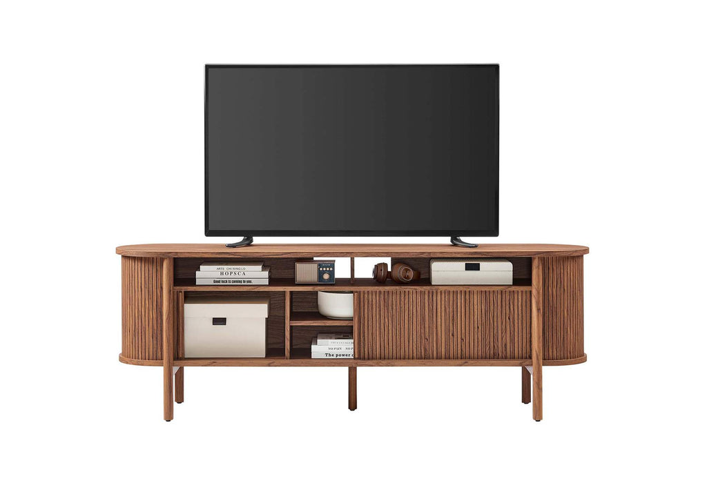 EEI-6310-WAL Cadence 71" Curved TV Stand By Modway