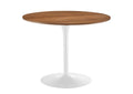 EEI-6313-WAL-WHI Pursuit 40" Dining Table By Modway