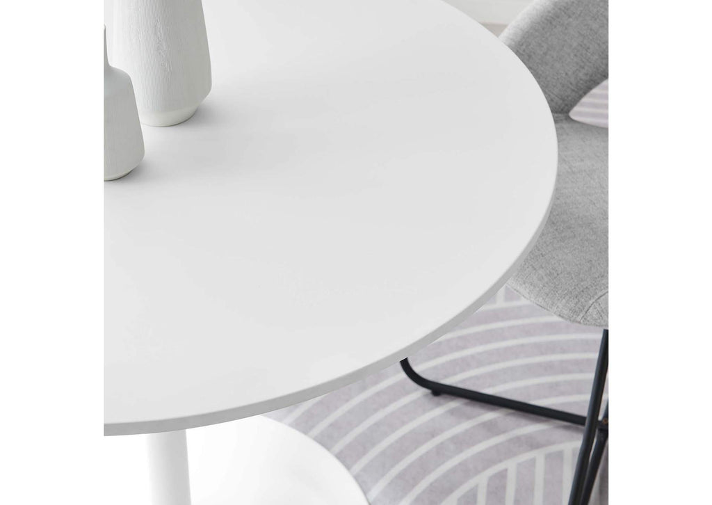 EEI-6313-WHI-WHI Pursuit 40" Dining Table By Modway