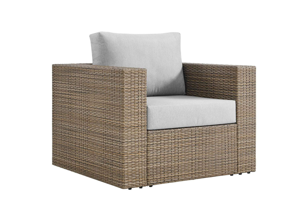EEI-6327-CAP-GRY Convene 3-Piece Outdoor Patio Furniture Set By Modway