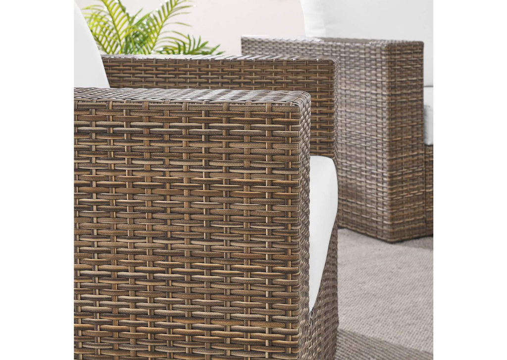 EEI-6328-CAP-WHI Convene 4-Piece Outdoor Patio Furniture Set By Modway