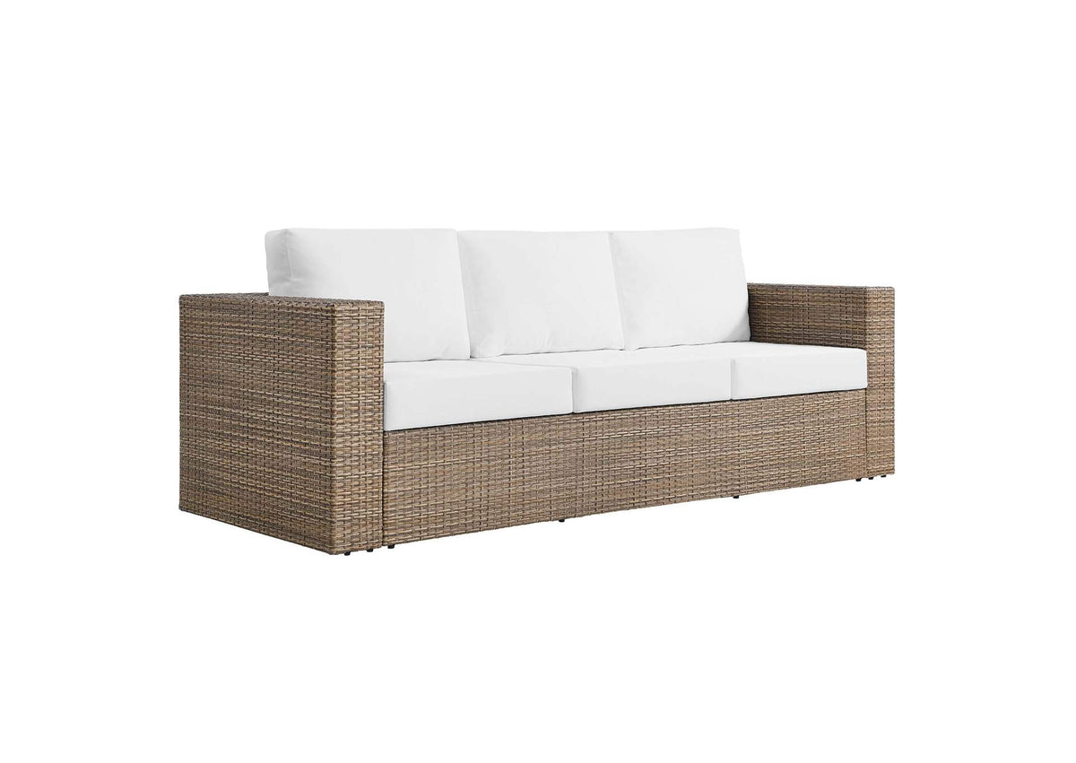 EEI-6331-CAP-WHI Convene 5 Piece Outdoor Patio Furniture Set By Modway