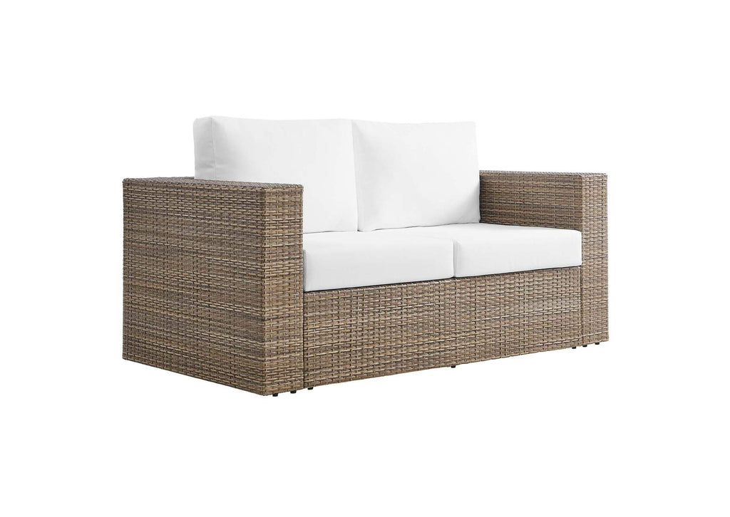 EEI-6331-CAP-WHI Convene 5 Piece Outdoor Patio Furniture Set By Modway