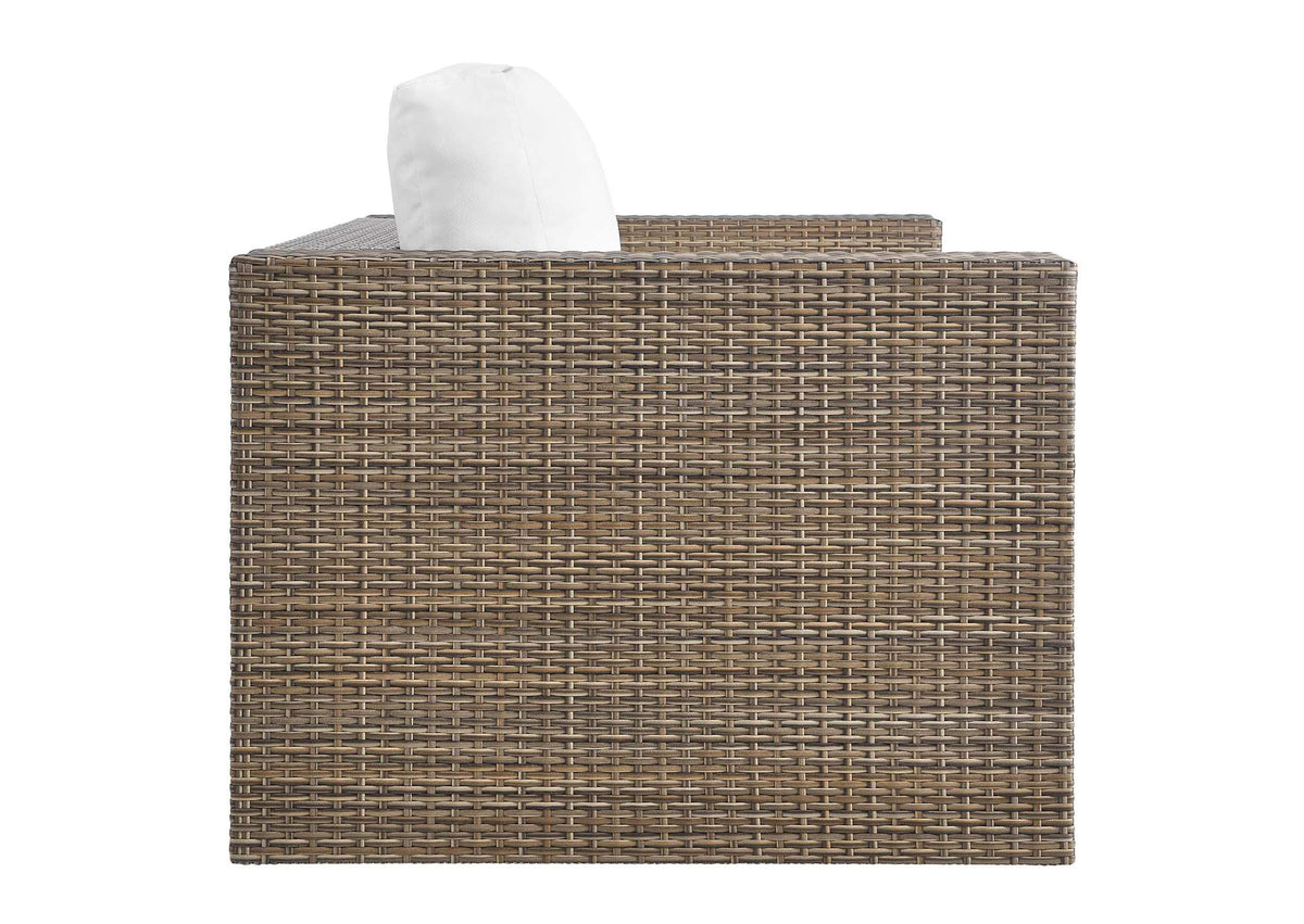 EEI-6331-CAP-WHI Convene 5 Piece Outdoor Patio Furniture Set By Modway