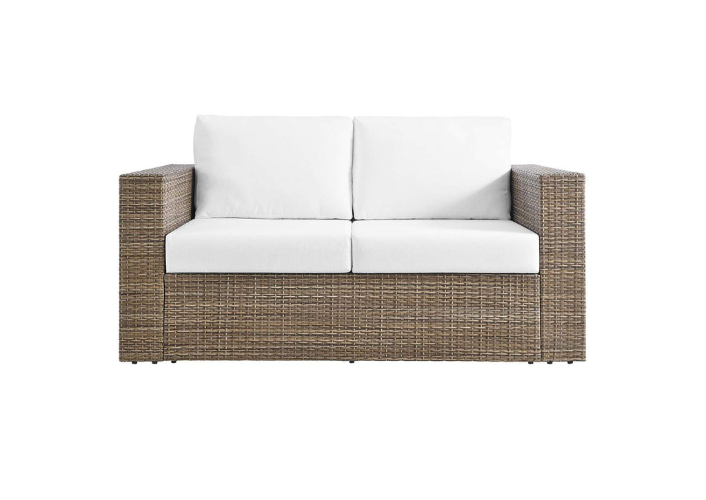 EEI-6331-CAP-WHI Convene 5 Piece Outdoor Patio Furniture Set By Modway