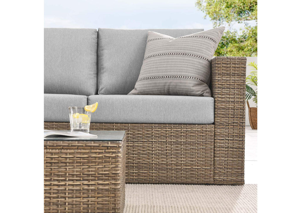 EEI-6333-CAP-GRY Convene 2-Piece Outdoor Patio Furniture Set By Modway