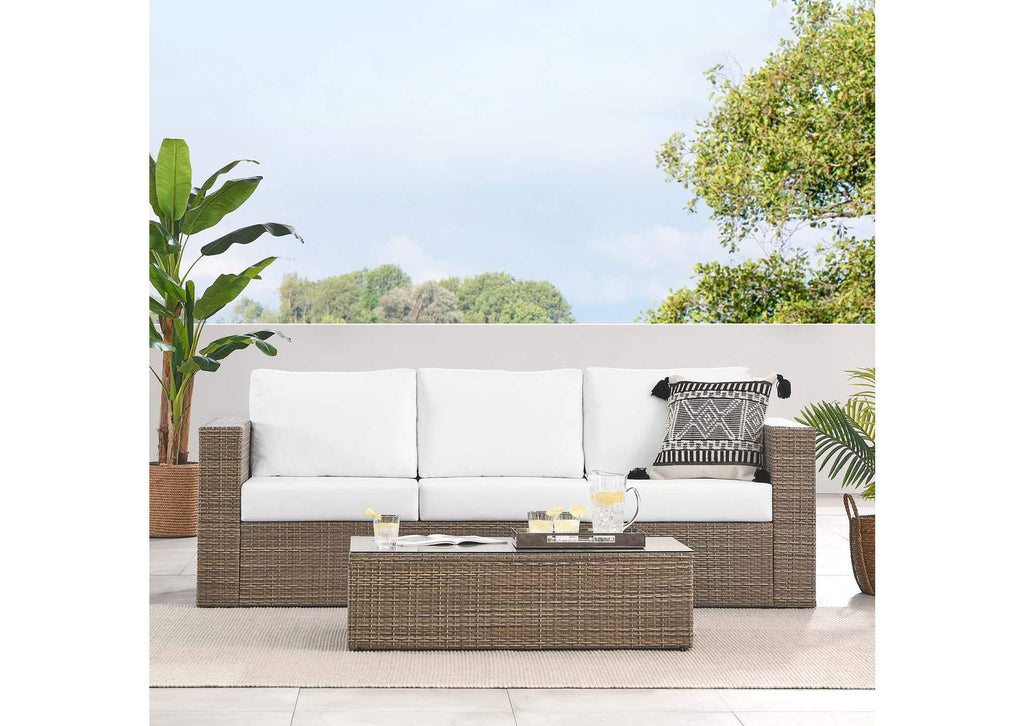 EEI-6333-CAP-WHI Convene 2-Piece Outdoor Patio Furniture Set By Modway