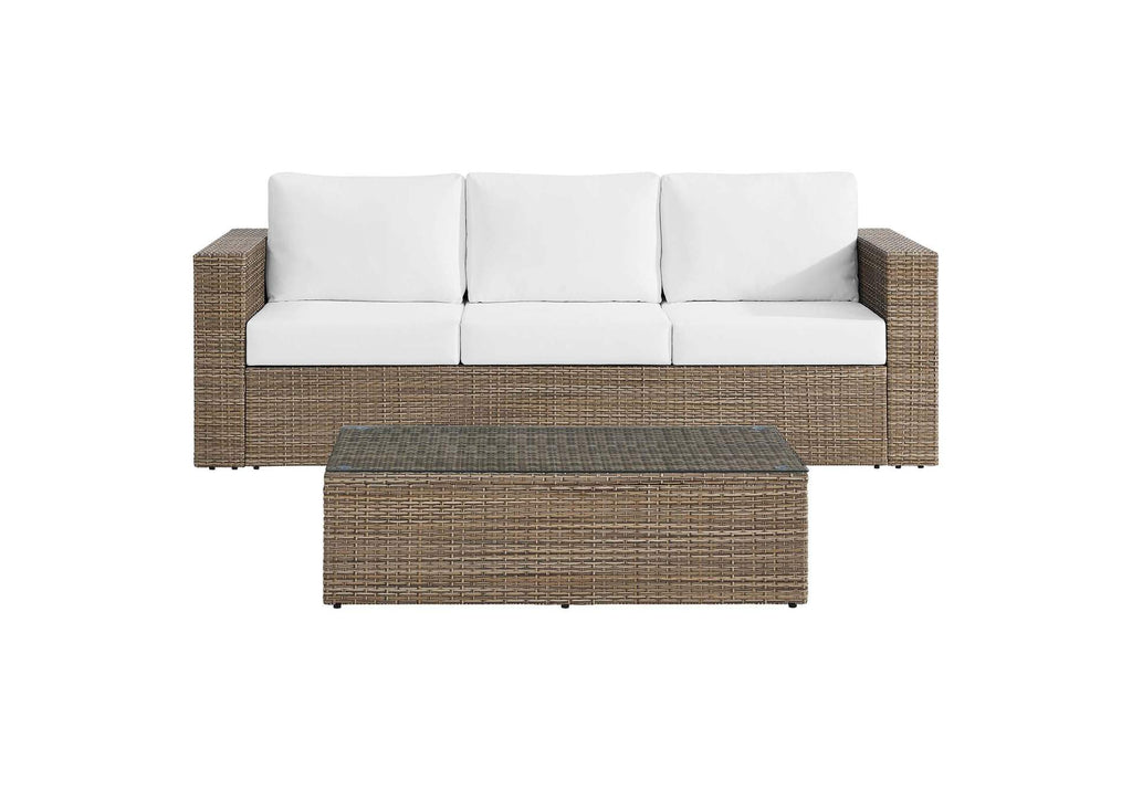 EEI-6333-CAP-WHI Convene 2-Piece Outdoor Patio Furniture Set By Modway