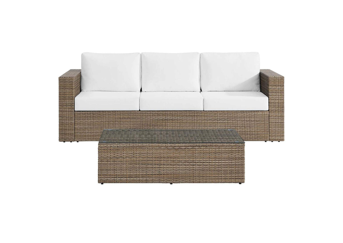 EEI-6333-CAP-WHI Convene 2-Piece Outdoor Patio Furniture Set By Modway