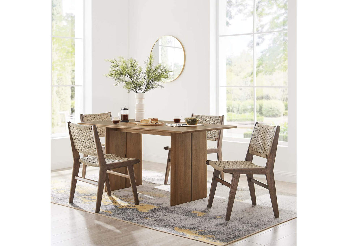 EEI-6338-WAL Amistad 60" Wood Dining Table By Modway