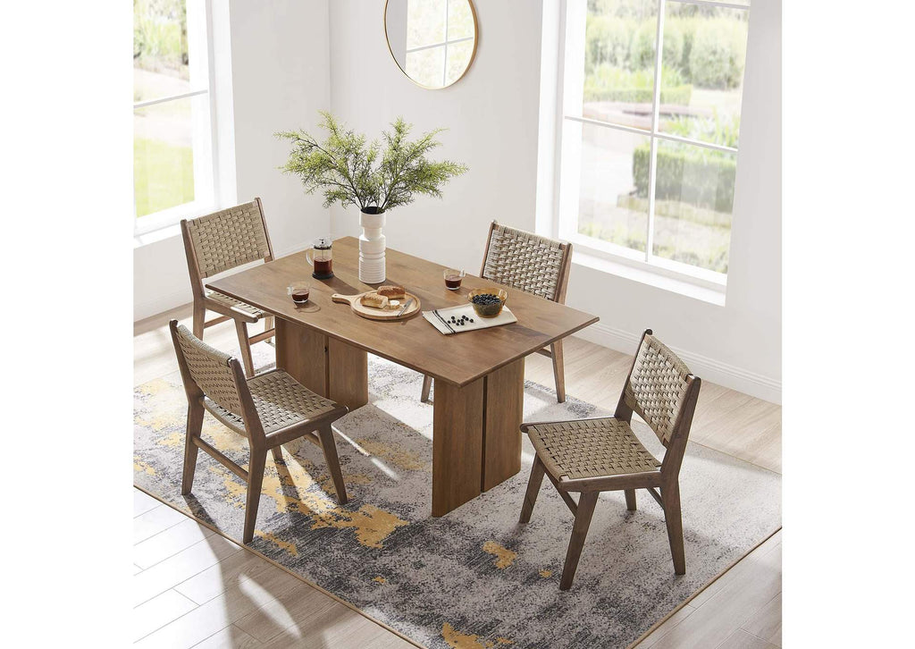 EEI-6338-WAL Amistad 60" Wood Dining Table By Modway