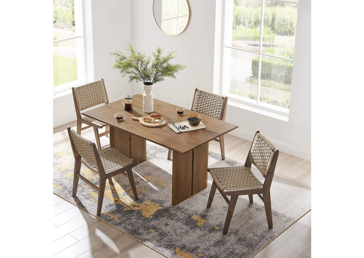 EEI-6338-WAL Amistad 60" Wood Dining Table By Modway