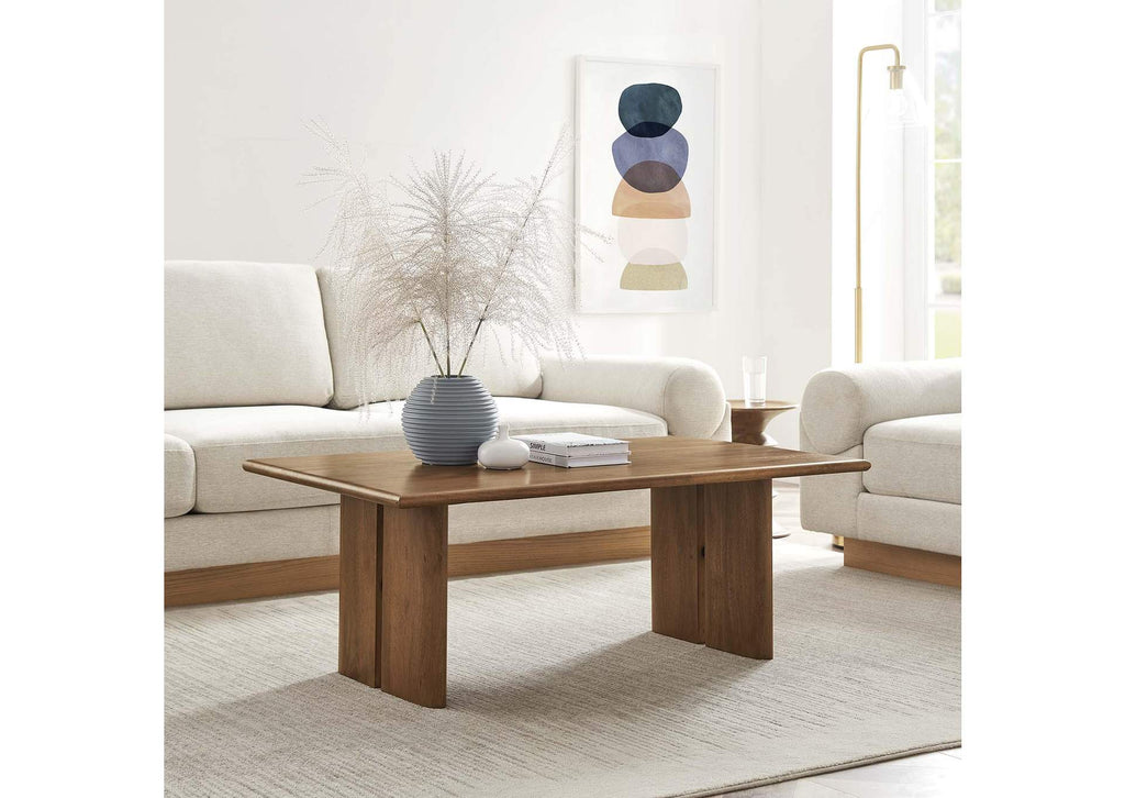 EEI-6341-WAL Amistad Wood Coffee Table By Modway