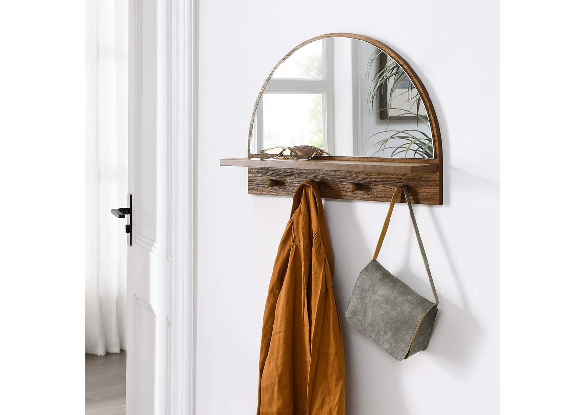 EEI-6350-WAL Moonbeam Arched Mirror By Modway