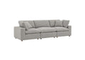 EEI-6362-LGR Commix Down Filled Overstuffed Boucle Fabric 3-Seater Sofa By Modway