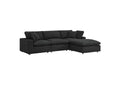 EEI-6363-BLK Commix 4-Piece Down Filled Overstuffed Boucle Fabric Sectional Sofa By Modway