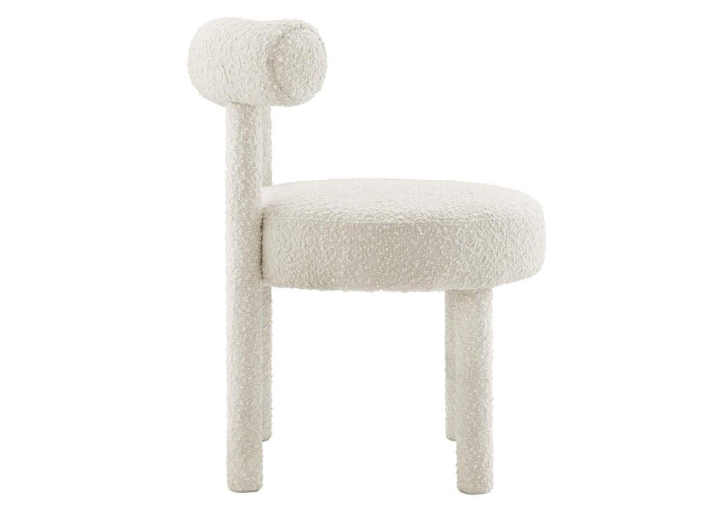 EEI-6387-IVO Toulouse Boucle Fabric Dining Chair By Modway