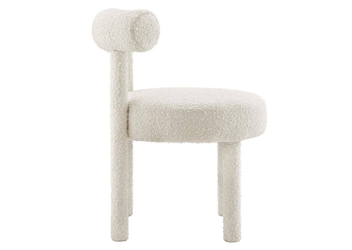 EEI-6387-IVO Toulouse Boucle Fabric Dining Chair By Modway