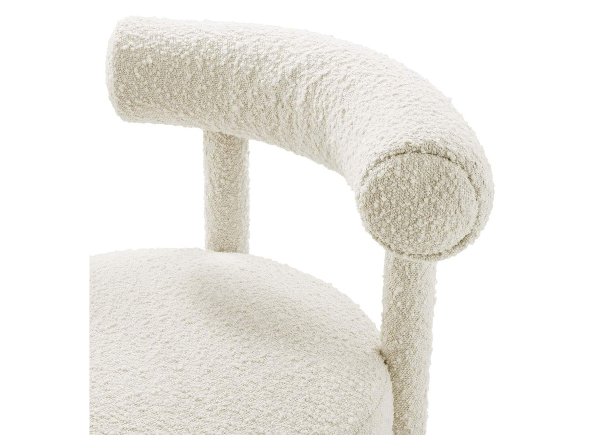 EEI-6387-IVO Toulouse Boucle Fabric Dining Chair By Modway