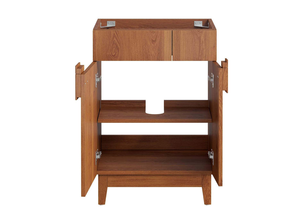 EEI-6399-WAL Miles 24" Bathroom Vanity Cabinet - Sink Basin Not Included - By Modway