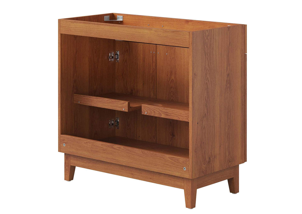 EEI-6400-WAL Miles 36" Bathroom Vanity Cabinet - Sink Basin Not Included - By Modway