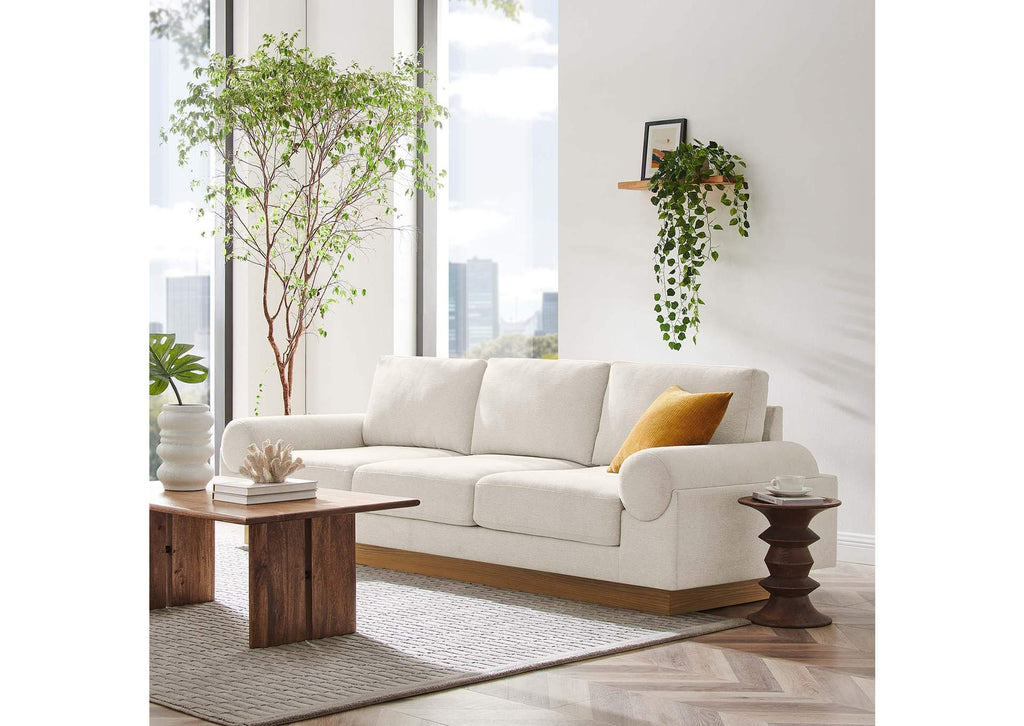 EEI-6401-IVO Oasis Upholstered Fabric Sofa By Modway