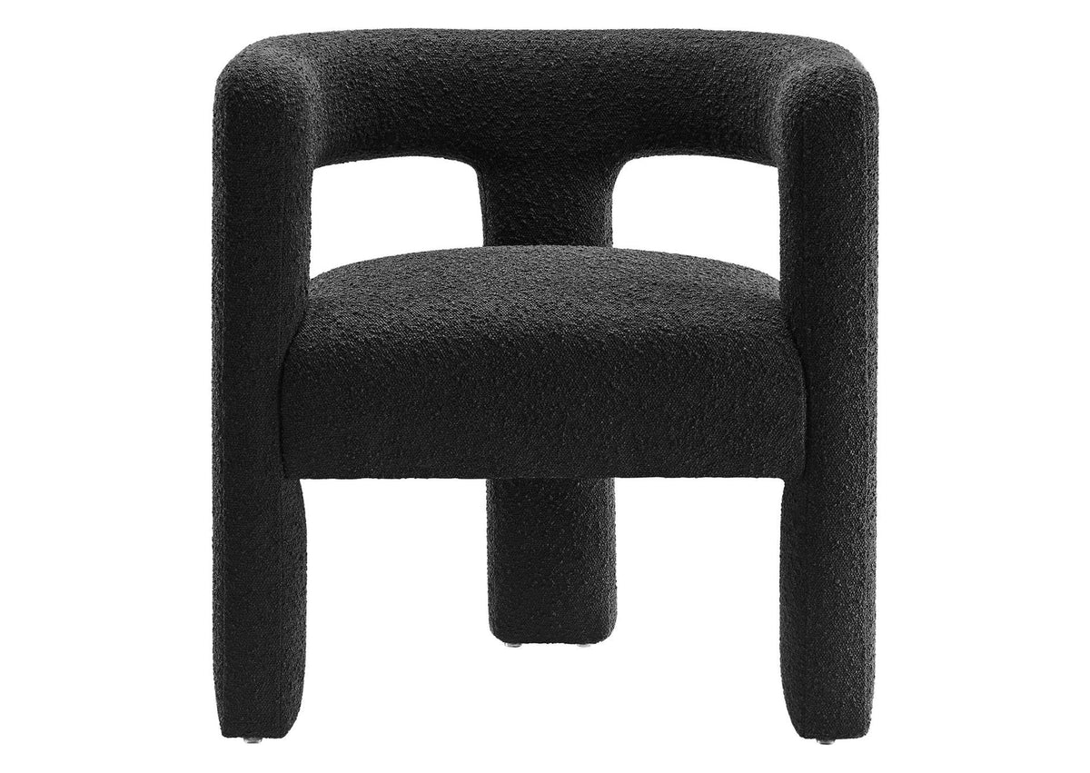 EEI-6479-BLK Kayla Boucle Upholstered Armchair By Modway