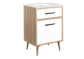 EEI-6498-WHI-OAK Maverick 24" Bathroom Vanity By Modway