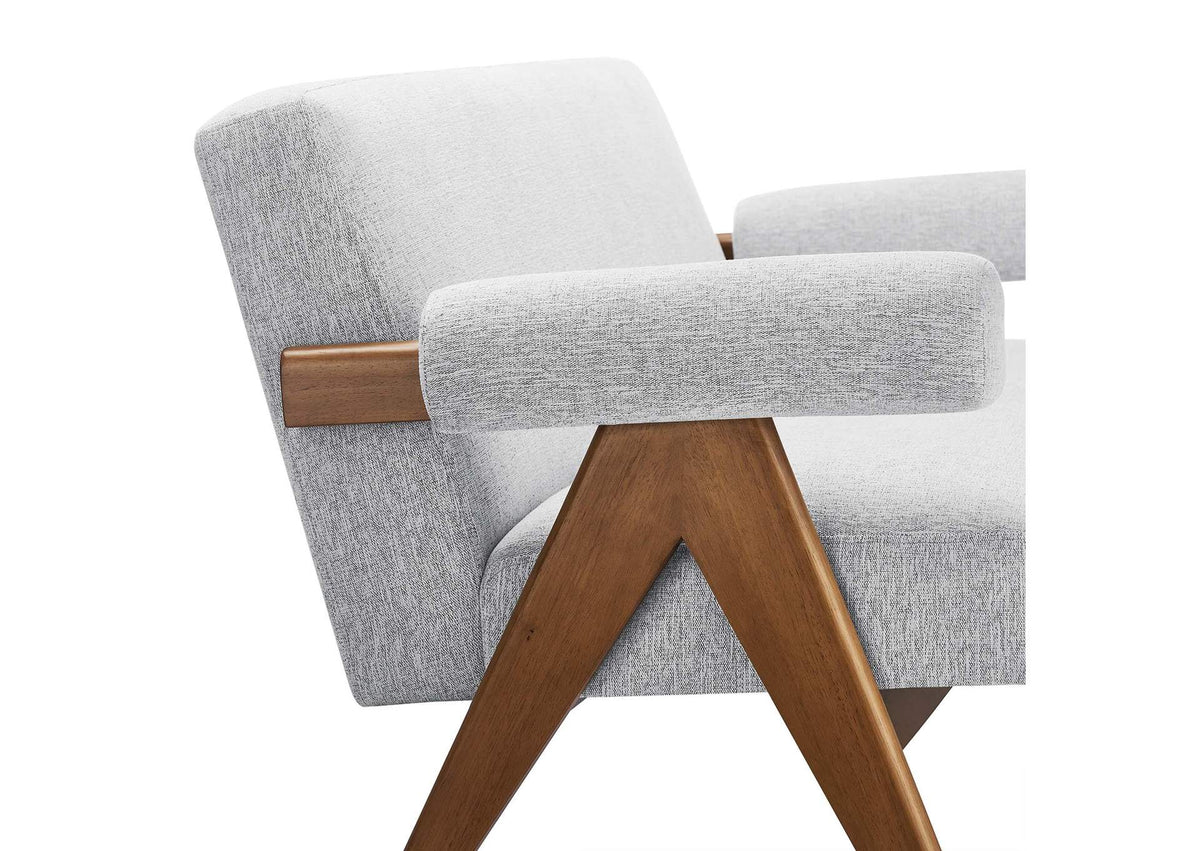 EEI-6505-HLG Lyra Fabric Loveseat By Modway