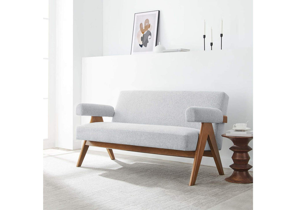 EEI-6505-HLG Lyra Fabric Loveseat By Modway