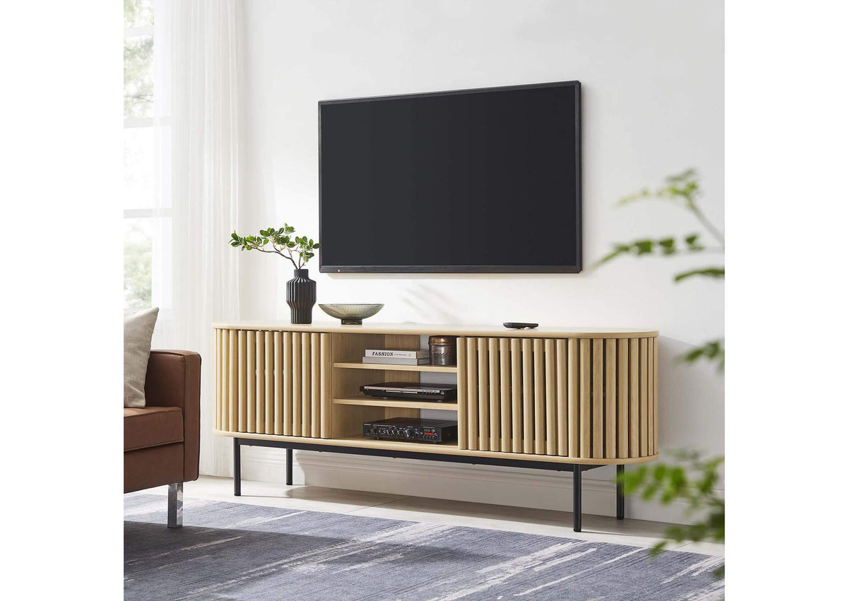 EEI-6522-OAK Fortitude 71" TV Stand By Modway