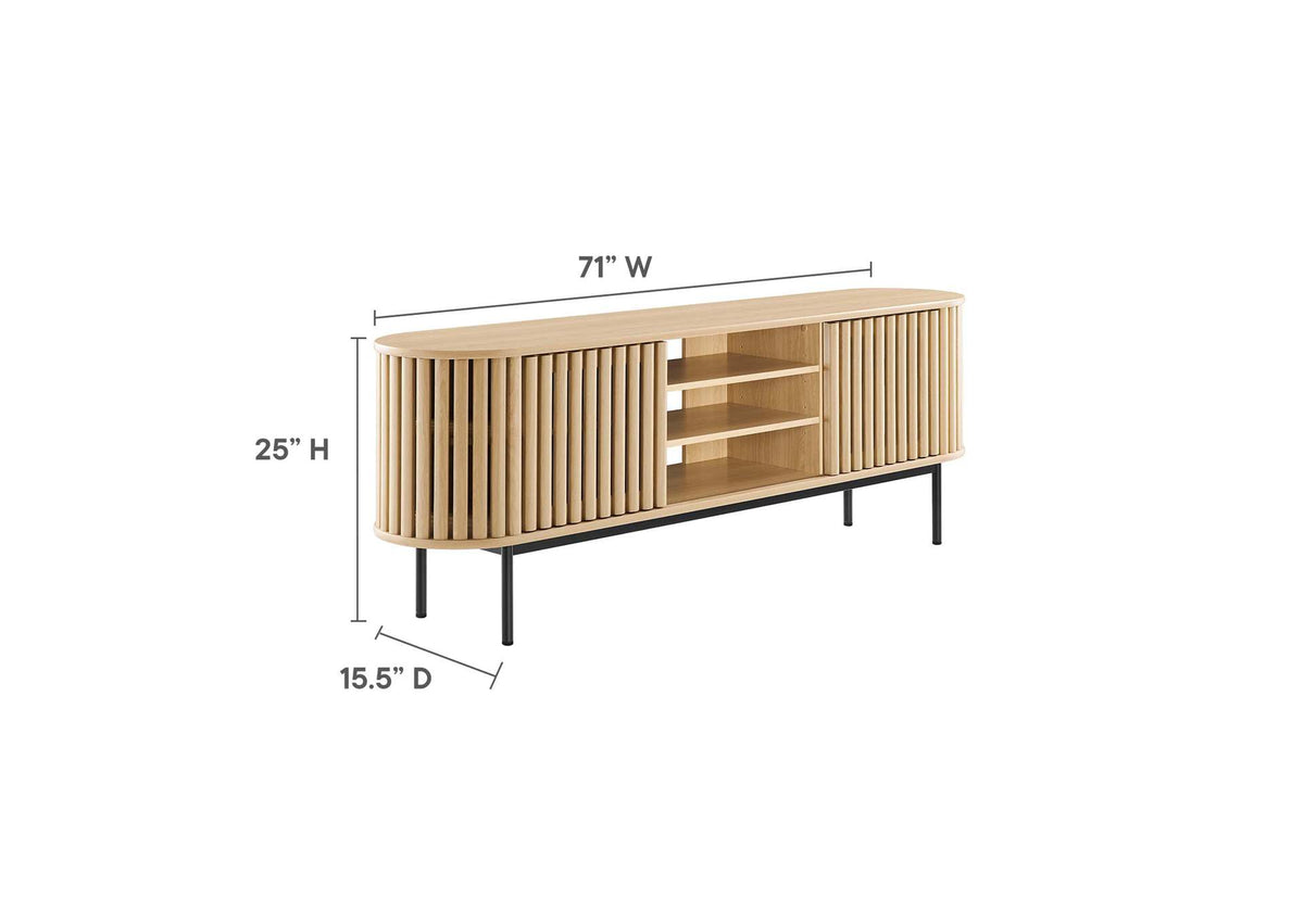 EEI-6522-OAK Fortitude 71" TV Stand By Modway