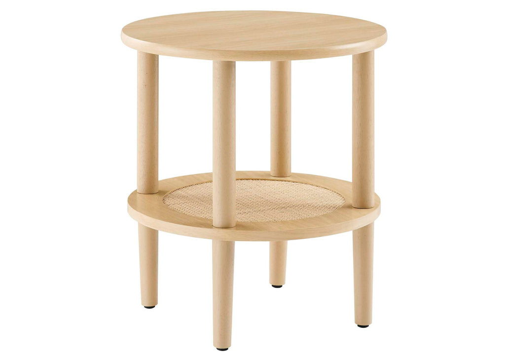 EEI-6527-OAK Torus Round Side Table By Modway