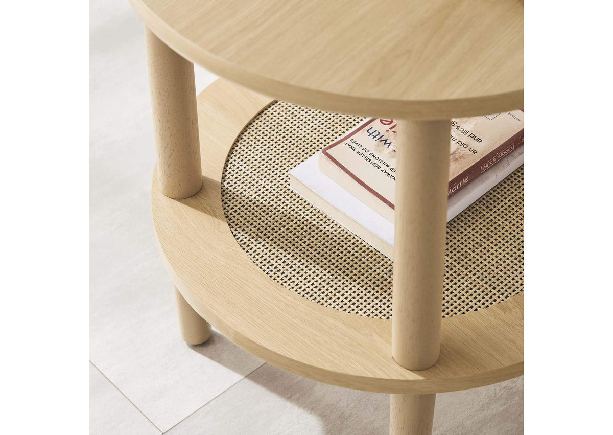 EEI-6527-OAK Torus Round Side Table By Modway