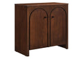 EEI-6537-WAL Appia 2-Door Arched Door Storage Cabinet By Modway