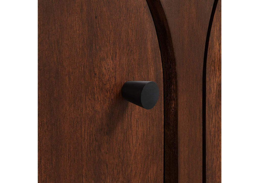 EEI-6537-WAL Appia 2-Door Arched Door Storage Cabinet By Modway