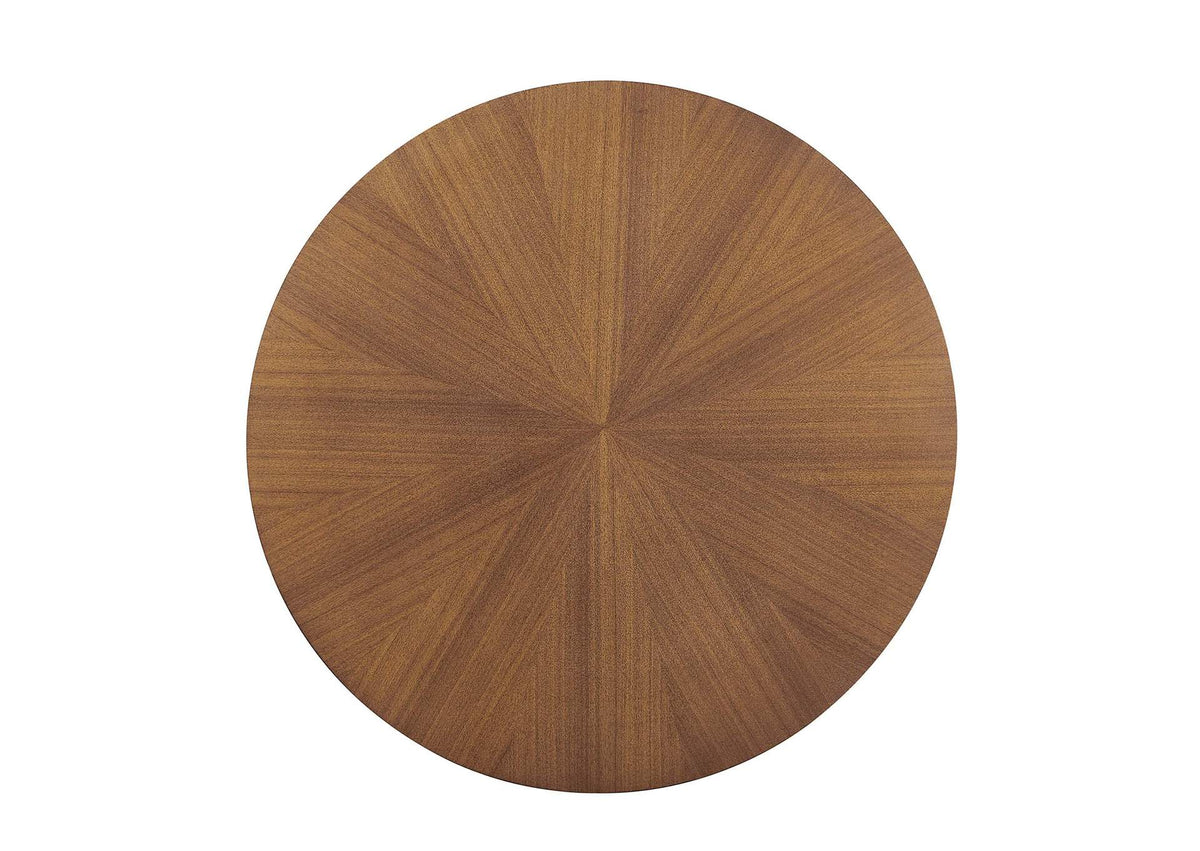 EEI-6557-WAL Crossroads Round Wood Coffee Table By Modway