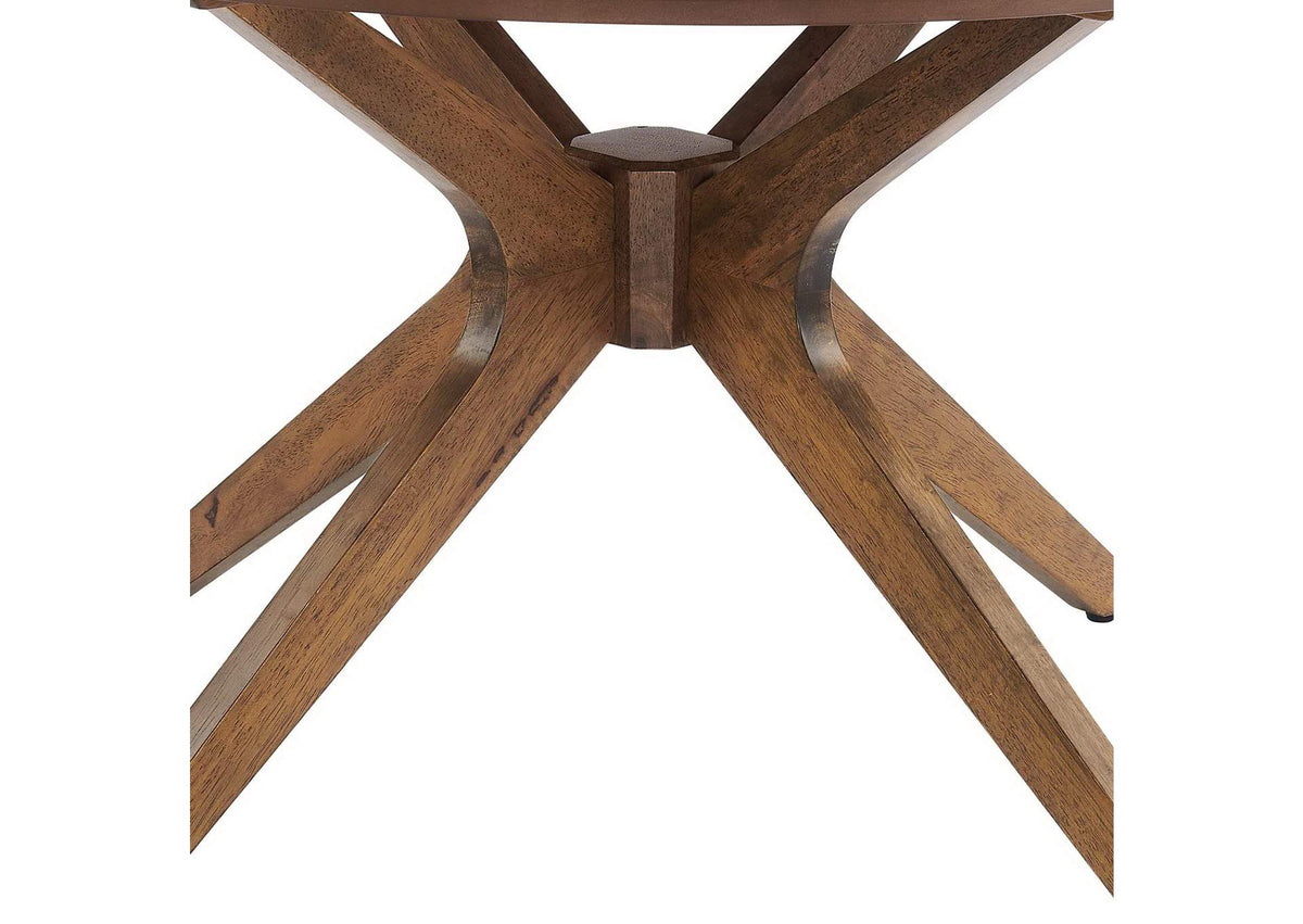 EEI-6557-WAL Crossroads Round Wood Coffee Table By Modway
