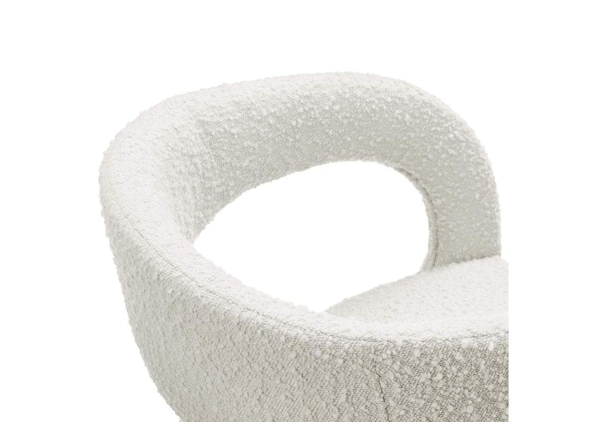 EEI-6562-IVO Pinnacle Boucle Upholstered Dining Chair Set Of 2 By Modway