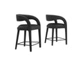 EEI-6564-BLK-BLK Pinnacle Vegan Leather Counter Stool Set Of 2 By Modway