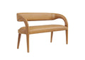 EEI-6570-TAN Pinnacle Vegan Leather Accent Bench By Modway